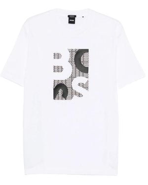 BOSS Cotton T Shirts - White