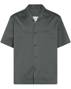 Jil Sander Shirts Blue And Green - Gray