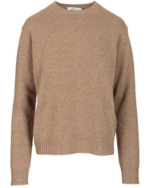 Max Mara Cashmere Crewneck Sweater Knitwear-Donna - Neutro