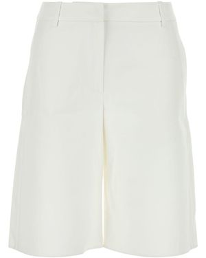 Valentino Garavani Cotton Blend Shorts - White