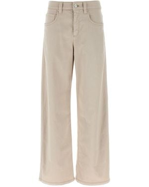 Brunello Cucinelli Loose Barrel Jeans Grey - Natural