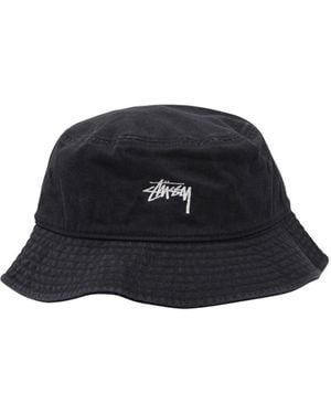 Stussy Bucket Hat Stock Cappelli Nero-Uomo