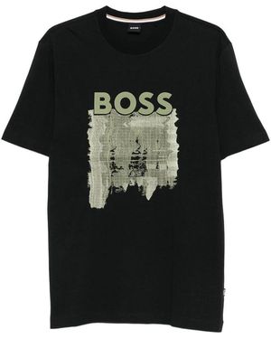 BOSS Cotton Jumpers - Black
