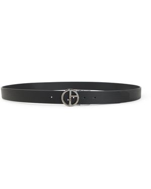Giorgio Armani Plate Belt-Uomo - Nero