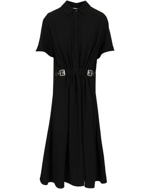 Loewe Stretch Viscose Flamenco Dress in Black | Lyst
