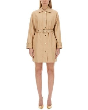 Michael Kors Cotton Trench Coat - Natural