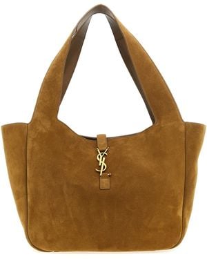 Saint Laurent Le 5 À 7 Bea Shoulder Bags Brown