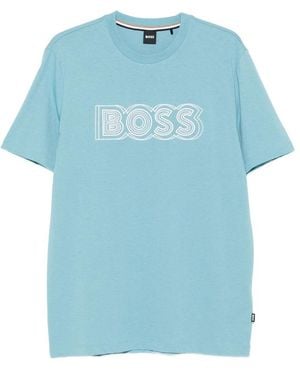 BOSS Cotton Jumpers - Blue