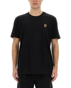 Belstaff T-Shirt With Logo Patch - Black