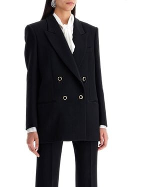 Alessandra Rich Blazer Doppiopetto Oversize - Black