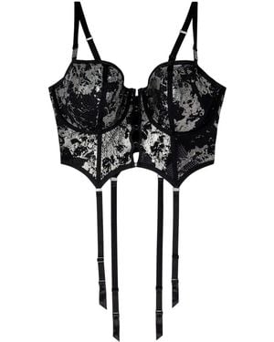 Diesel X Fenty By Rihanna C-fishnet-bustier - Black