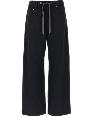 Brunello Cucinelli Flannel Trousers - Blue