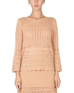Moschino Wool Blend Sweater - Natural