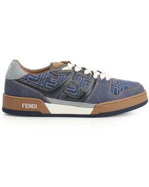 Fendi Match Trainers - Blue