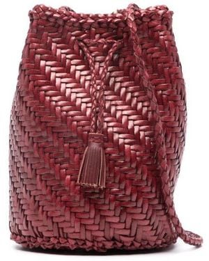 Dragon Diffusion Leather Bucket Bags - Red