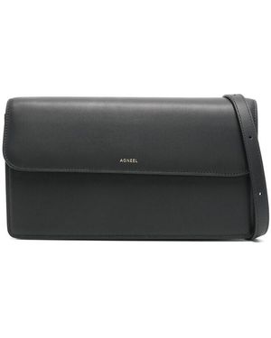 Agneel Leather Shoulder Bags - Black