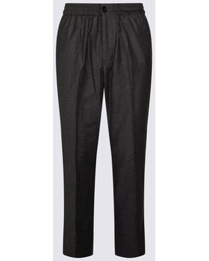 Ami Paris Trousers Blacks And Greys-Uomo - Nero