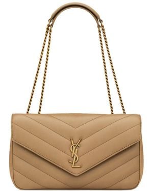 Saint Laurent Bag "loulou" Medium - Natural