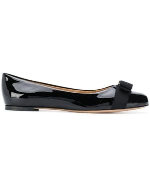 Ferragamo Ballerine Pelle-Donna - Nero