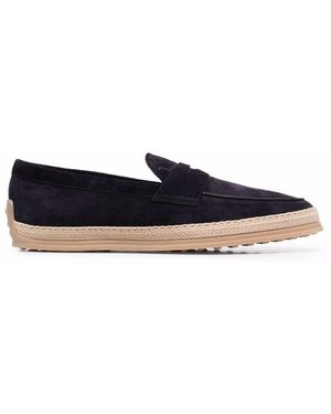 Tod's Scarpe basse con bordo intrecciato - Blu