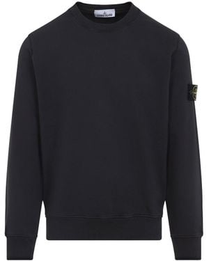 Y-3 Cloud-print Crew-neck Sweatshirt - Blue