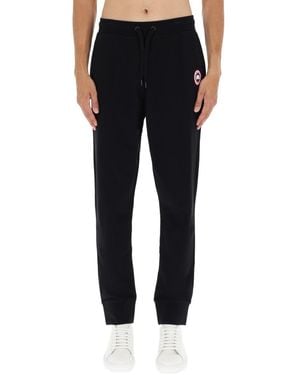 Canada Goose Tapered Leg Cotton Trousers - Black
