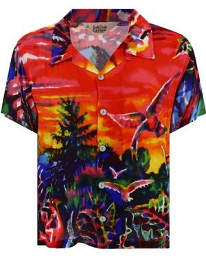Brain Dead "Forgotten Forest" Shirt - Orange