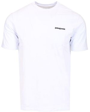 Patagonia P-6 Logo Responsibili-tee® Tops White