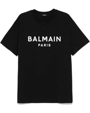 Balmain Cotton T Shirts - Black