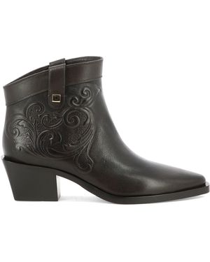 Skorpios Alexandra Cordoba Ankle Boots - Brown
