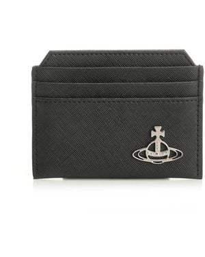 Vivienne Westwood Slim Card Holder Small Leather Goods Black