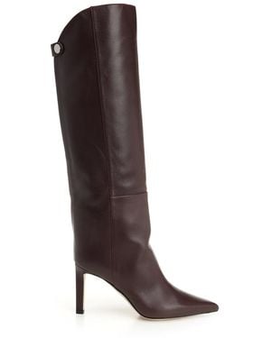 Jimmy Choo "Alize" Knee-High Boot - Brown