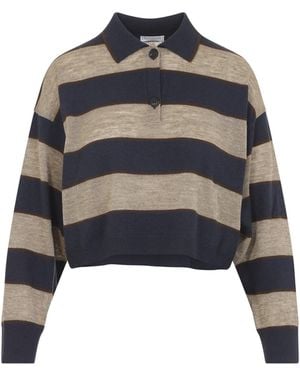 Brunello Cucinelli Polo Blue