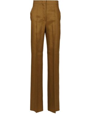 Max Mara Linen Trousers Aversa - Natural