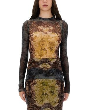 Jean Paul Gaultier Médaillon" Top - Black