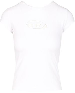 DIESEL T-Angie Cotton T-Shirt - White