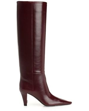 Saint Laurent "Jill" Boots - Brown