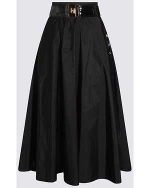 Elisabetta Franchi Skirts Blacks And Greys-Donna - Nero