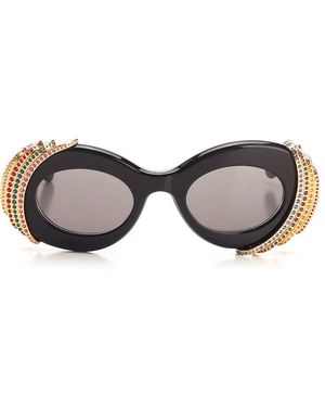 Loewe Oval Sun Glasses - Grey