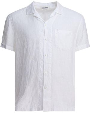Alex Mill Camp Shirt In Linen Shirts White