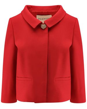 Valentino Crepe Couture Blazer-Donna - Rosso