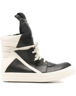 Rick Owens Geobasket High-Top Sneakers - White