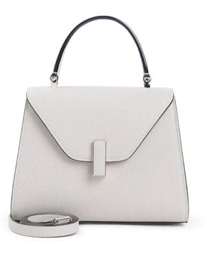 Valextra Iside Top Handle Mini Bag - White
