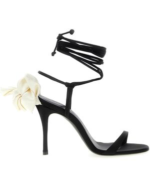 Magda Butrym Satin Sandali Nero-Donna