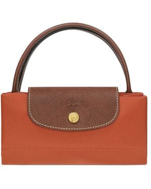 Longchamp Tote Bags Arancione-Donna - Marrone