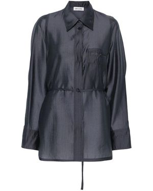 Low Classic Camicie Blu-Donna