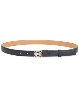 Loewe Calfskin Anagram 2Cm Belt-Donna - Blu