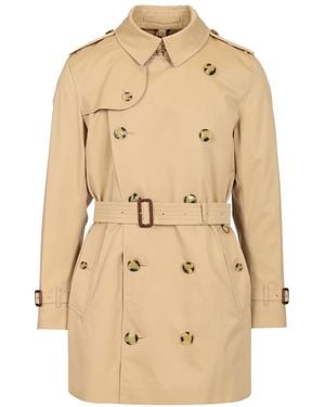 Burberry "The Kensington" Short Trench - Natural