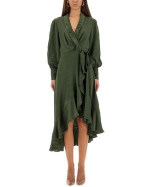Zimmermann Midi Dress "Wrap" - Green