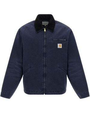 Carhartt Og Detroit (Winter) Puffer Jackets - Blue